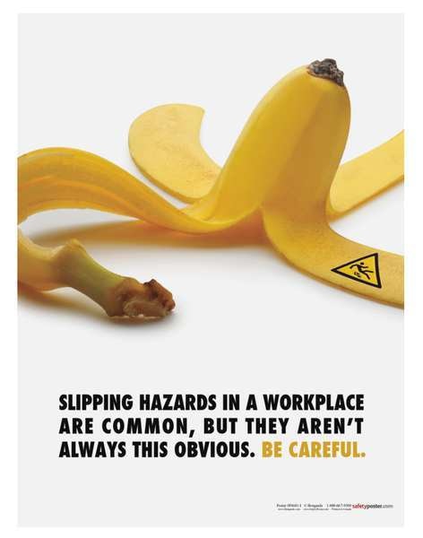 Safety Poster, Slipping Hazards In A, ENG
