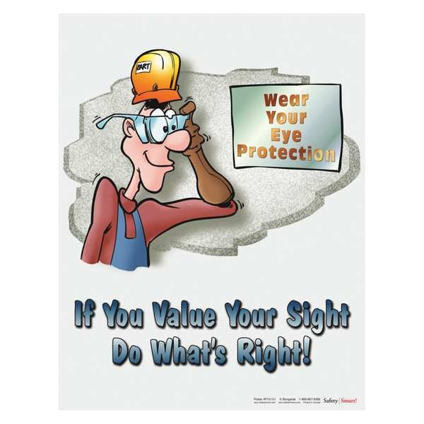 Safety Poster, If You Value Your Sight, EN