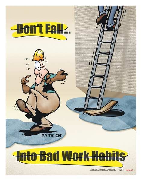 Safety Pstr, Dont Fall Into Bad Work, ENG