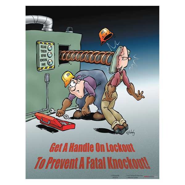 Safety Poster, Get A Handle On Lockout, EN