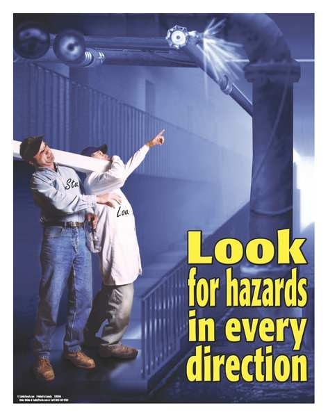 Safety Pstr, Look For Hazards In Every, EN