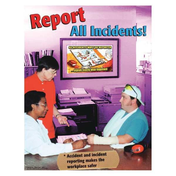 Safety Poster, Report All Incidents, ENG