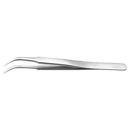 Tweezers,high Precision,4-3/4in,curved (