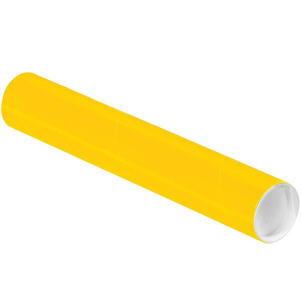 Mailing Tube,12inlx2in.dia,yellow,pk50 (