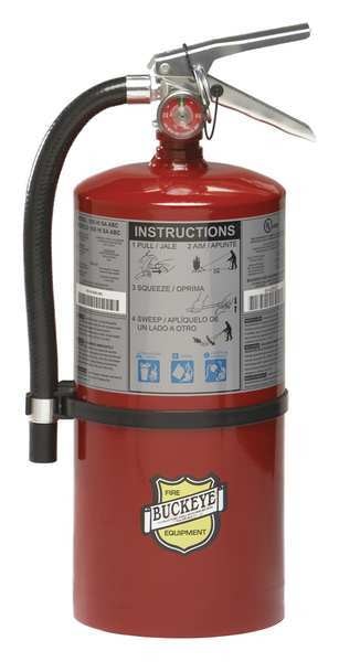 Fire Extinguisher, 4A:60B:C, Dry Chemical, 10 lb