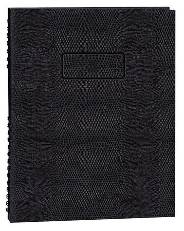 Executive Notebook,9-1/4 X 7-1/4 In,blk