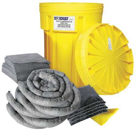 Spill Kit, Chem/hazmat, Yellow (1 Units