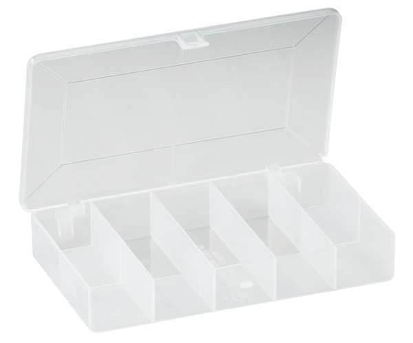 Compartment Box with 7 compartments, Plastic, 1.13