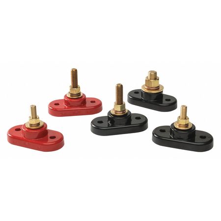 Battery Terminal,stud,5/16in.,red (1 Uni