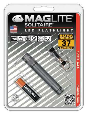 Industrial Mini Flashlight,led,gray (1 U