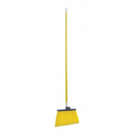 Angle Broom W/handle,56" L X 12" W,yllw