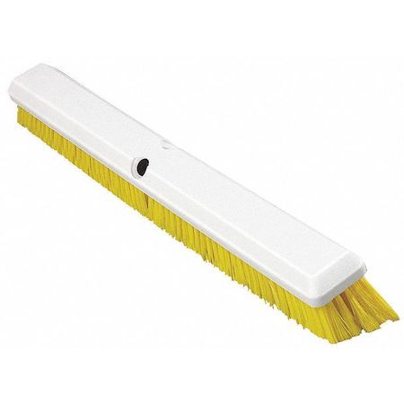 Push Broom W/handle,24",yellow (1 Units