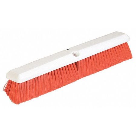 Push Broom W/handle,24",orange (3 Units