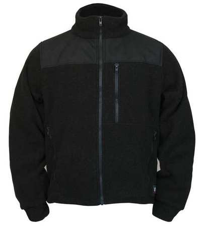Flame Resistant Jacket,hrc2,black,3xl (1