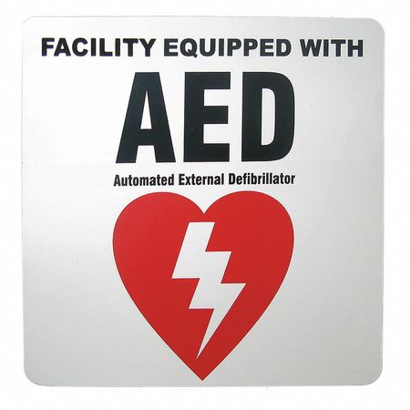 Label,5x5 In,facility Equipped With Aed