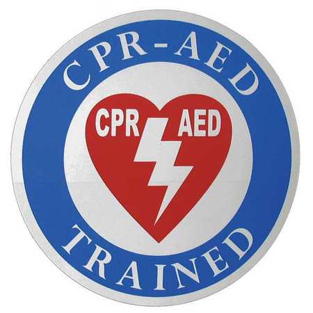 Label,2-1/2x2-1/2 In,cpr-aed Trained (1