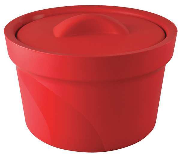 Ice Bucket with Lid, Red, 2.5L