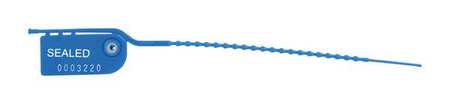 Pull Tight Seal,8 In,hdpe,blue,pk100 (1