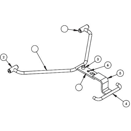 Stop Pin, Weldment For Four Wheel Dolly