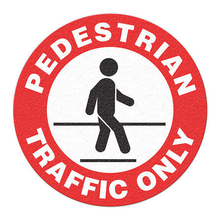 Pedestrian Traffc,anti-slip,flr Sign,17