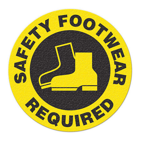 Safety Footwear,anti-slip,floor Sign,17"