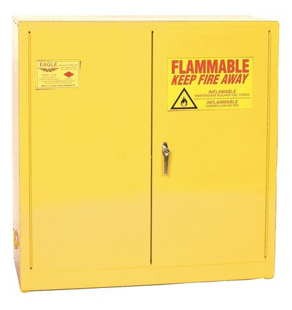 Paints And Inks Cabinet,40 Gal.,yellow (