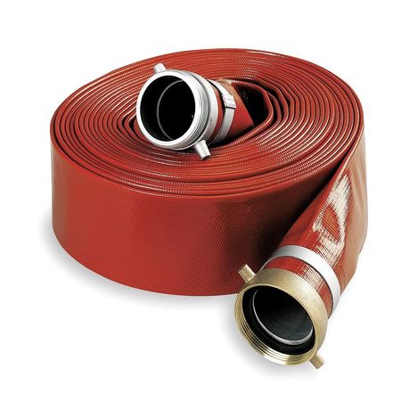 Water Discharge Hose,pvc,red,50 Ft. L (1