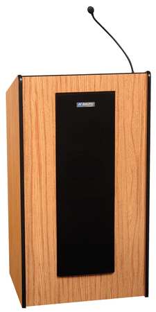 Lectern,wireless,medium Oak (1 Units In