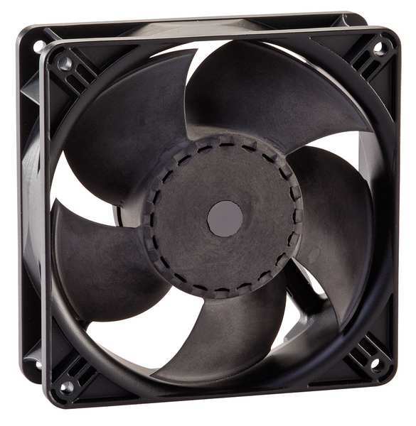 Standard Square Axial Fan, Square, 115V AC, 1 Phase, 106 cfm