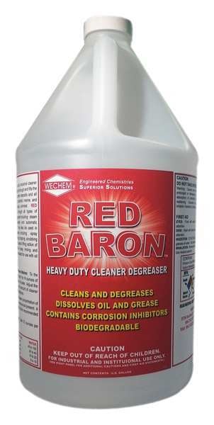 Liquid 1 gal. Red Baron Heavy Duty Cleaner Degreaser, Jug 4 PK