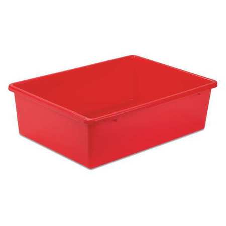 Plastic Bin,large,red,16.25x11.75x5 (1 U