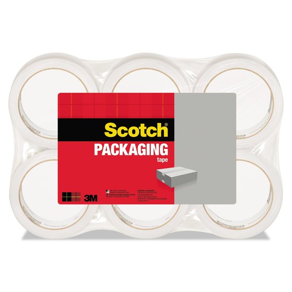 Packaging Tape, Clear, PK6, Tensile Strength: Not Specified