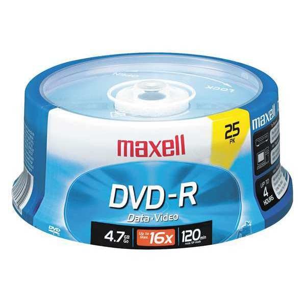 DVD-RDiscs, 4.7GB, 16x, Spindle, 25, PK25