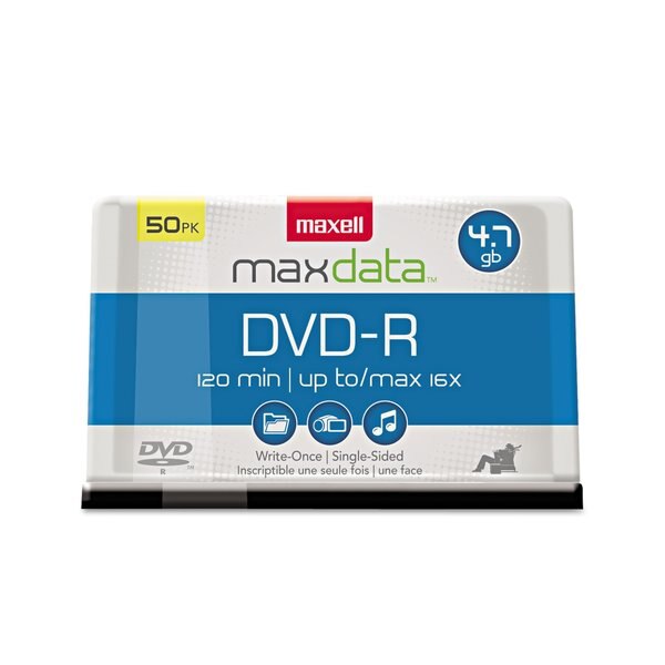DVD-RDiscs, 4.7GB, 16x, Spindle, 50, PK50