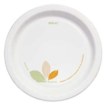 Plate,green/tan Paper,8-1/2 In.,pk2 (1 U