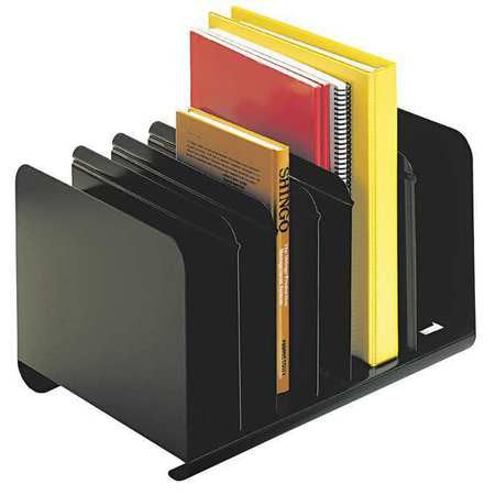 Bookrack,steel,adjustable,black (1 Units