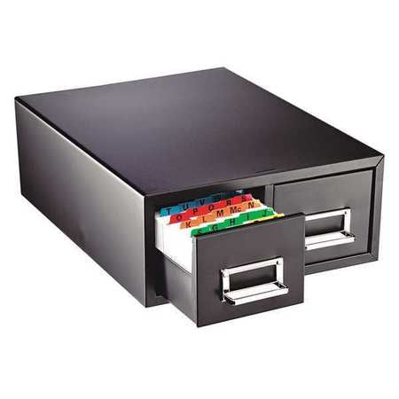 Cabinet,6 X 9 In. Card Capacity,black (1