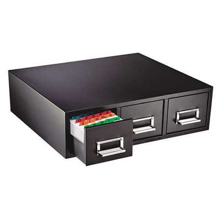 Cabinet,3 X 5 In. Card Capacity,black (1