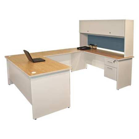 U-shaped Desk,flipper,8ft6"x6ft (1 Units