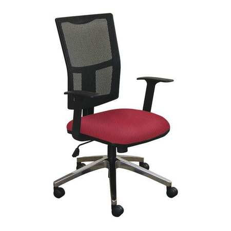 Task Mesh Chair,raspberry/chrome (1 Unit