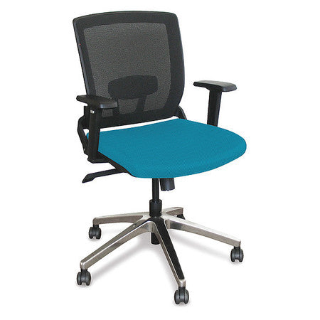 Mid-back Mesh Chair,teal/chrome (1 Units