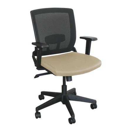 Mid-back Mesh Chair,flax,black Base (1 U