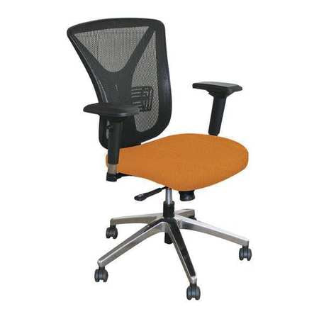 Executive Mesh Chair,orange/chrome (1 Un