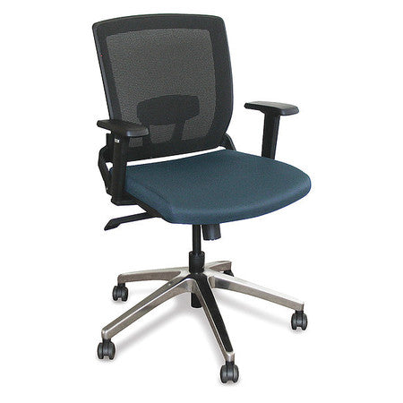 Mid-back Mesh Chair, Iris/chrome (1 Uni