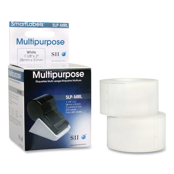 Selfadhesive Multipurpose Labels,wht,pk2