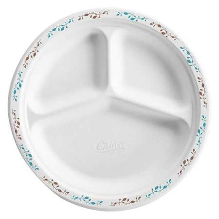 Plate,10.25in,3comp,vines,pk500 (1 Units