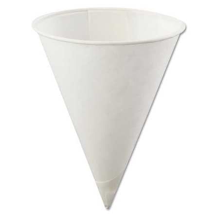 Cup,rolled Rim Paper Cone,4 Oz.,pk5000 (