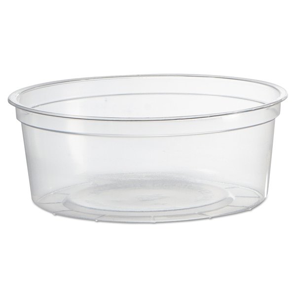 Container, Plastic, 8 oz., Clear, PK500