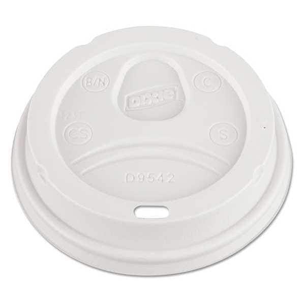 Dome Cup Lid for 12-16 oz., White, Pk100