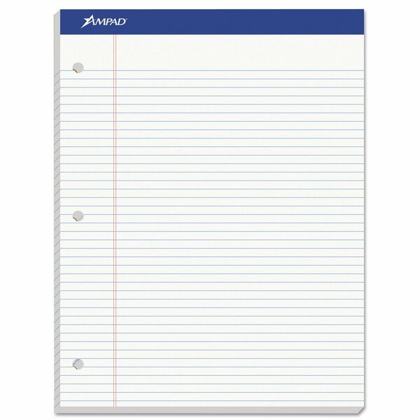 White Legal/Wide Dual Pad, 100 Pg